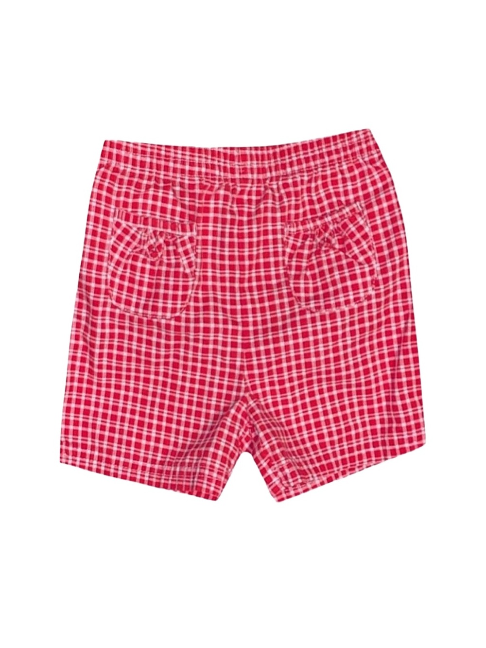 FADED GLORY Girl's Red And White Plaid Shorts 3T